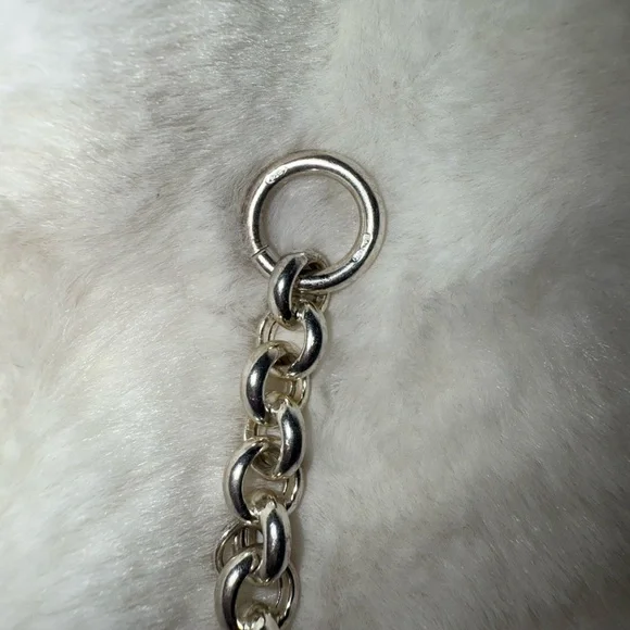 “OTC Signed” 925 Italy Marked Rolo Toggle Bracelet “ - Picture 9 of 17